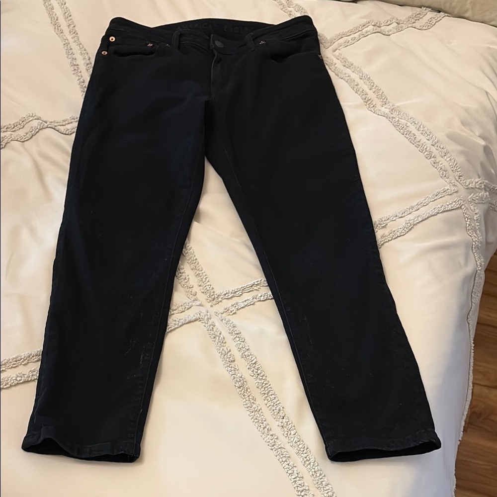American Eagle Outfitters Black Skinny Jeans Sleek Fit